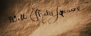 Shakespeare's signature on his will, written one month before his death