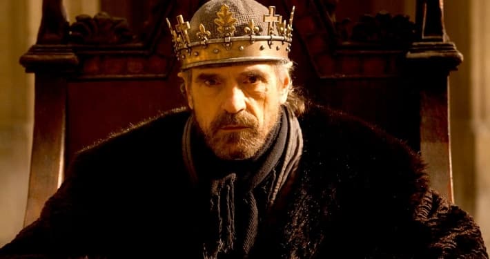 Jeremy Irons as King Henry IV in Shakespeare history play