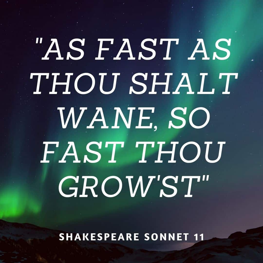 shakespeare sonnet 11 opening line