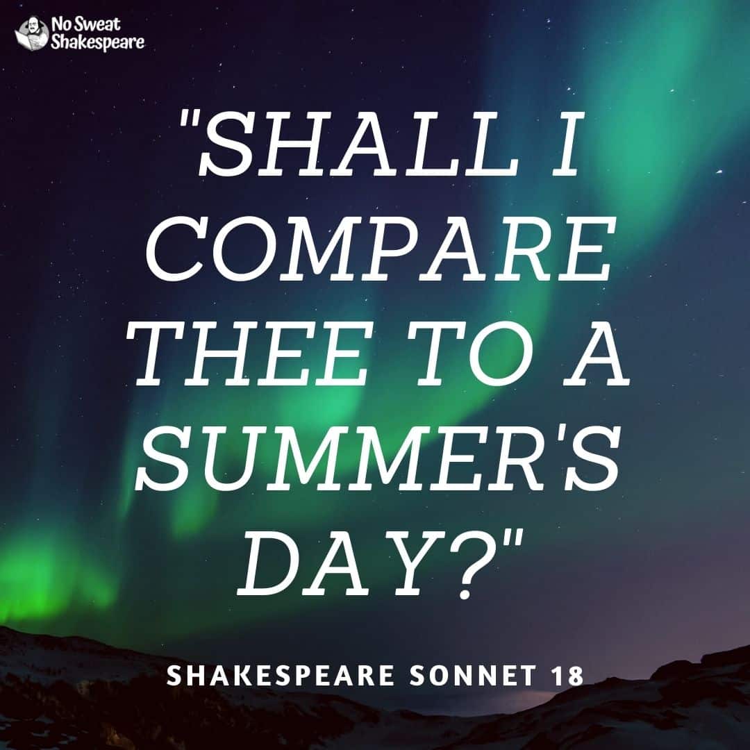 Sonnet 18 Shall I Compare Thee To A Summer S Day