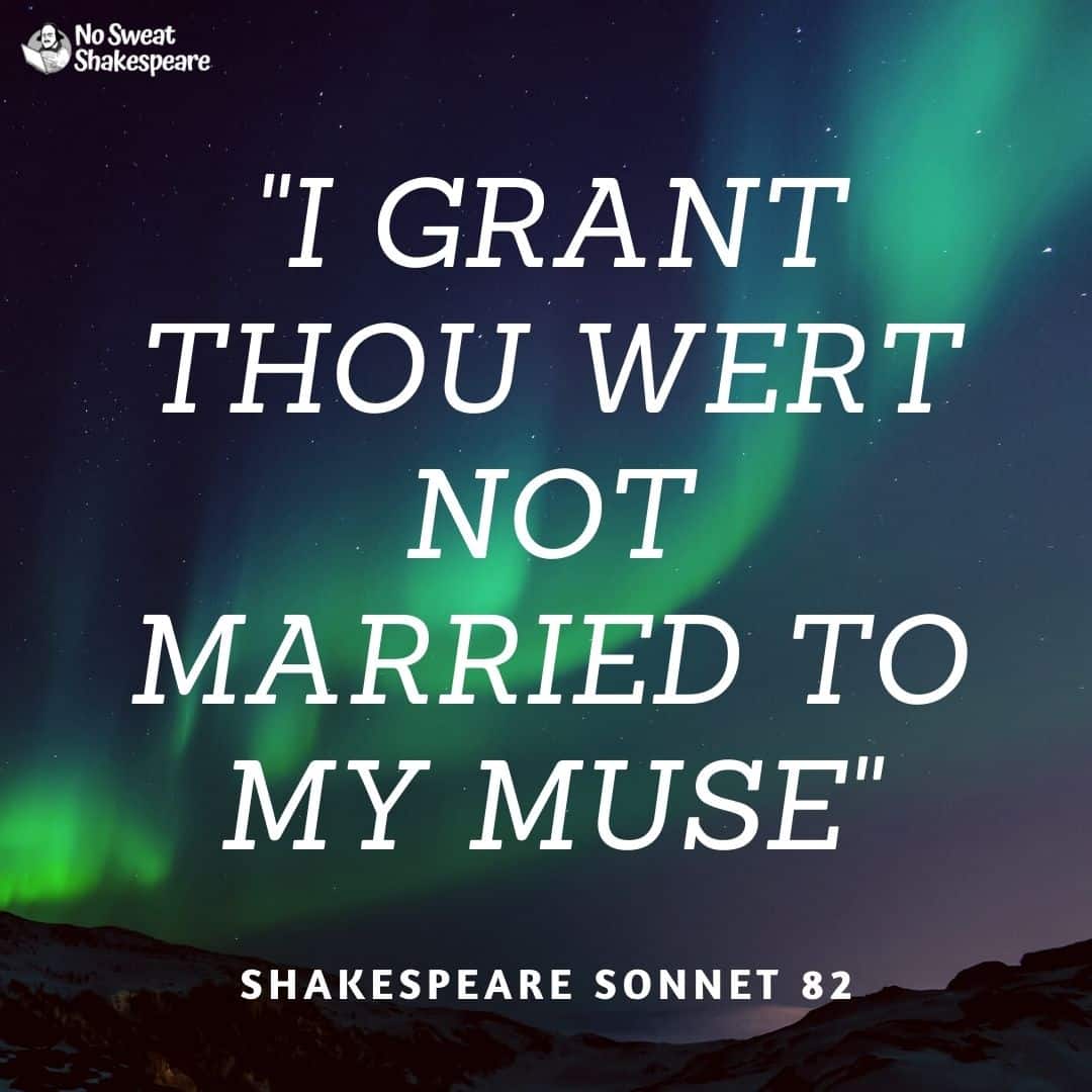 shakespeare sonnet 82 opening line